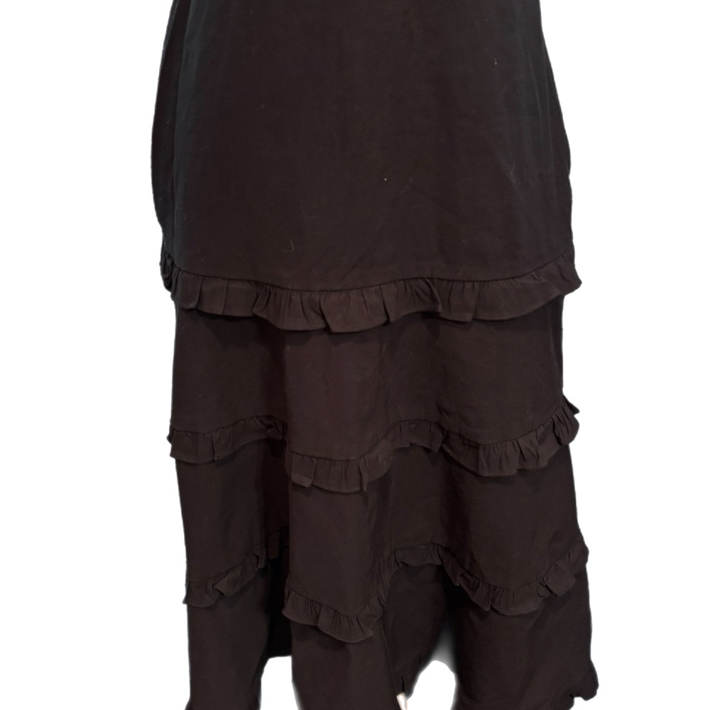 Anthropologie Black Tiered Maxi‎ Dress - Picture 3 of 8